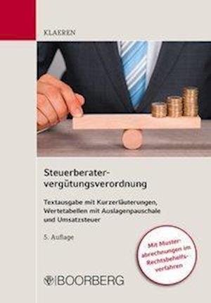 Cover for Klaeren · Steuerberatervergütungsverordnu (Buch)