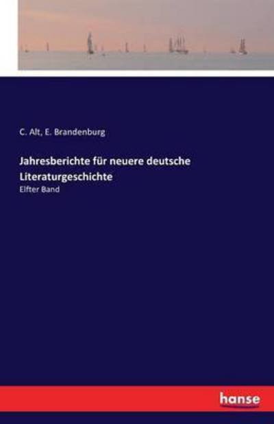 Cover for Alt · Jahresberichte für neuere deutsche (Bog) (2016)
