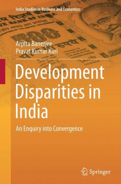 Cover for Banerjee · Development Disparities in Ind (Book) (2016)