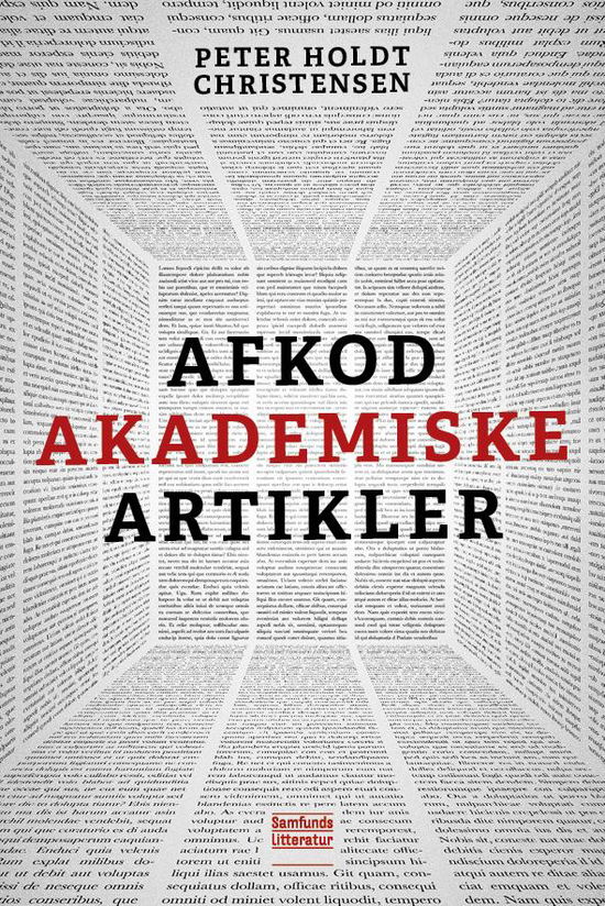 Cover for Peter Holdt Christensen · Afkod akademiske artikler (Pocketbok) (2017)