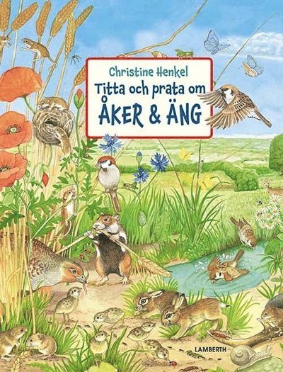 Cover for Christine Henkel · Titta och prata om: Titta och prata om åker &amp; äng (Kartonbuch) (2016)
