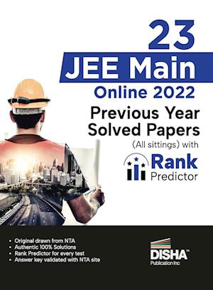 Cover for Disha Experts · 23 JEE Main Online 2022 Previous Year Solved Papers (All sittings) with Rank Predictor (Taschenbuch) (2022)