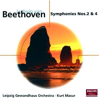Cover for Leipzig Gewandhaus Orchestra / Masur Kurt · Symphony No. 2 Op. 36 / Symphony No. 4 Op. 60 (CD) (1992)
