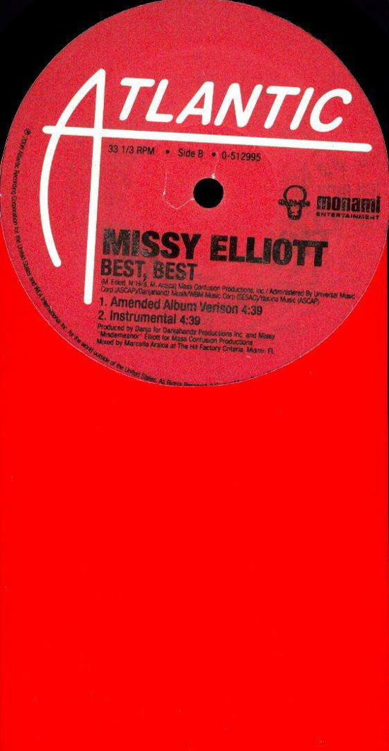 Best Best (Ft.danja) - Missy Elliott - Musik - atlantic - 0075678982729 - 14 augusti 2008