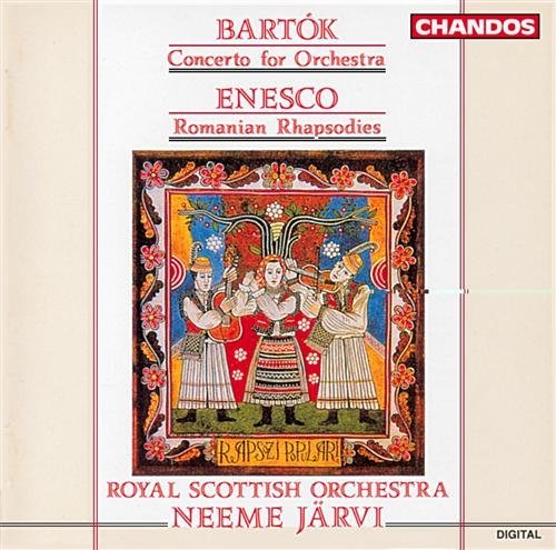 Cover for Neeme Jarvi · Bartok: Cto for Orchestra / Enescu: 2 Romanian Rhapsodies (CD) (2017)