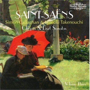 Camille Saint-Saens: Arrangements For 2 Pianos (Chopin & Liszt Sonatas) - Takenouchi / Callaghan - Muziek - NIMBUS RECORDS - 0710357599729 - 4 september 2020