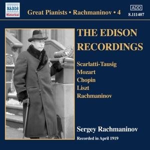 Rachmaninov / The Edison Recordings - Sergei Rachmaninov - Musik - NAXOS - 0747313340729 - 12. maj 2017