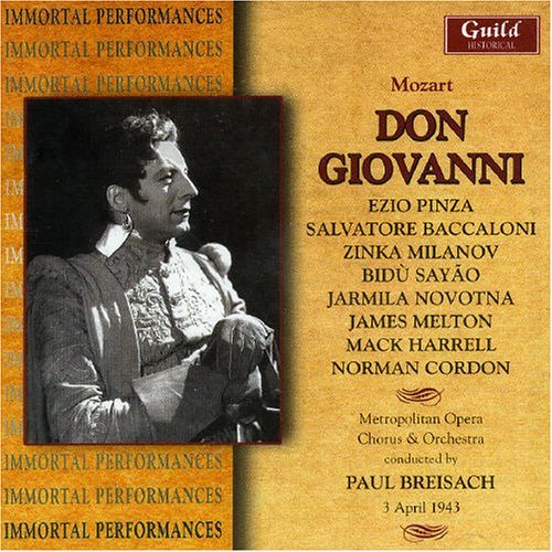 Mozart: Don Giovanni (Complete) - Pinza / Baccaloni / Milanov / Movotn - Musiikki - GUILD - 0795754223729 - maanantai 10. tammikuuta 2005