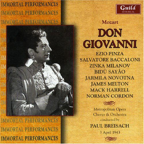 Mozart: Don Giovanni (Complete) - Pinza / Baccaloni / Milanov / Movotn - Musikk - GUILD - 0795754223729 - 10. januar 2005