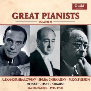 Great Pianists 2: 1945 & 1958 - Brailowsky / Koussevitsky / Cherkassky / Serkin - Musik - Guild - 0795754236729 - 12. juli 2011