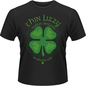 Cover for Thin Lizzy · Four Leaf Clover (T-shirt) [size M] [Black edition] (2012)