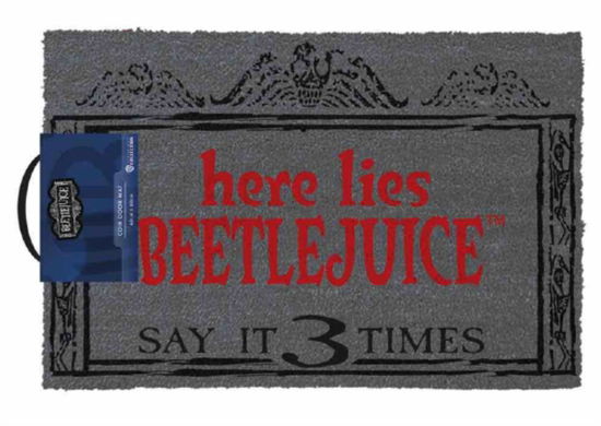 Beetlejuice Here Lies Beetlejuice Door Mat - Beetlejuice - Fanituote - BEETLEJUICE - 5050293859729 - 