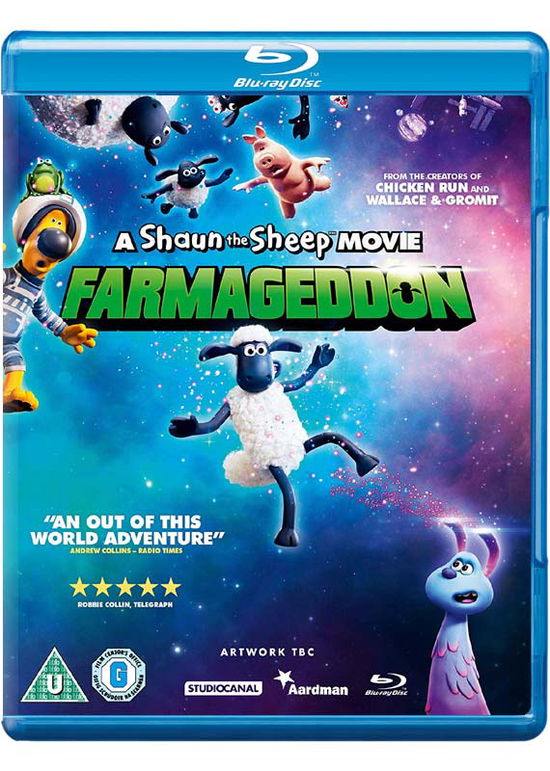 Cover for A Shaun the Sheep Movie: Farma · A Shaun The Sheep Movie - Farmageddon (Blu-Ray) (2020)