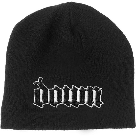 Cover for Down · Down Unisex Beanie Hat: Logo (Bekleidung) [Black - Unisex edition]