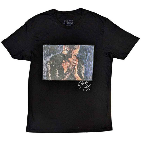 George Michael Unisex T-Shirt: Film Still (Black) - George Michael - Merchandise - - 5056737207729 - 4. oktober 2023