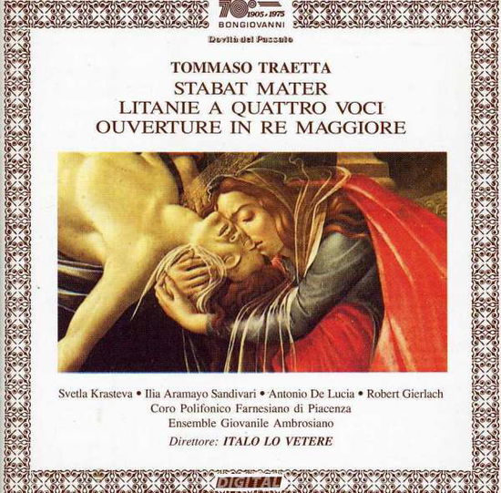 Cover for Traetta · Stabat Mater / Litanie A 4 Voci / Overt (CD) (2003)