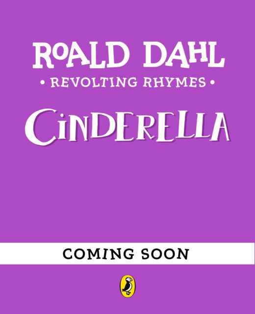 Cover for Roald Dahl · Revolting Rhymes: Cinderella (Paperback Book) (2025)