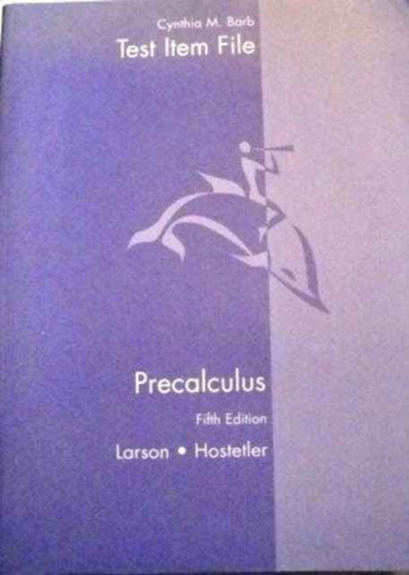 Cover for Larson · Precalculus Tif 5ed (Pocketbok) (2000)