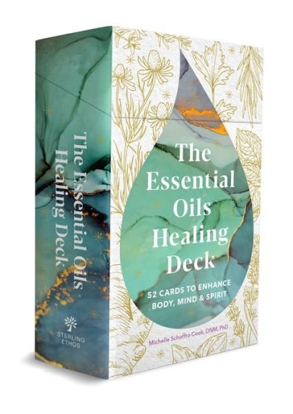 Cover for Michelle Schoffro Cook · The Essential Oils Healing Deck: 52 Cards to Enhance Body, Mind &amp; Spirit (Flashcards) (2021)
