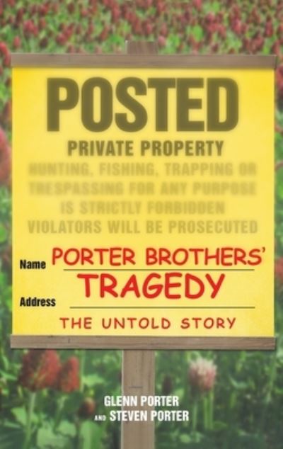 Cover for Glenn Porter · Porter Brothers' Tragedy (Hardcover Book) (2022)