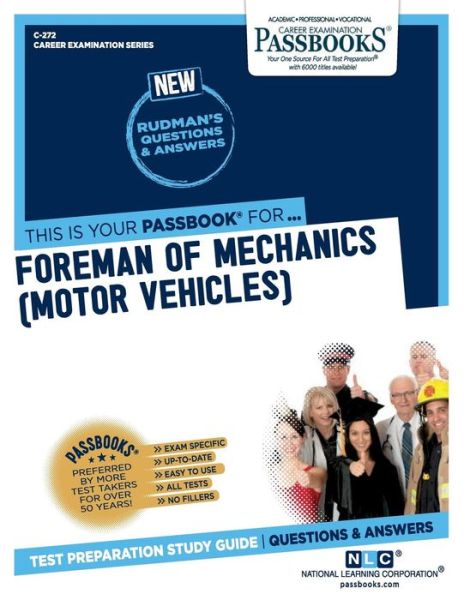 Cover for National Learning Corporation · Foreman of Mechanics (Motor Vehicles) (Paperback Book) (2018)