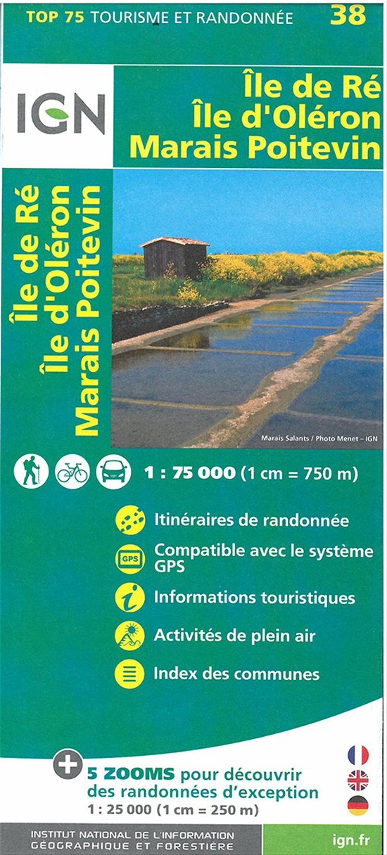 Cover for Ign · IGN TOP75: Île de Ré, Île d´Oléron, Marais Poitevin (Tryksag) (2015)