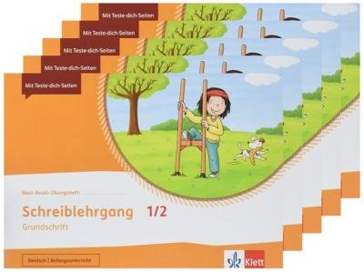 Cover for Klett Ernst /Schulbuch · Mein Anoki-Übungsheft. Schreiblehrgang Grundschrift 1/2. Übungsheft im 5er-Paket Klasse 1/2 (Pamphlet) (2022)
