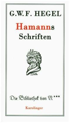 Cover for Hegel · Hamanns Schriften (Book)
