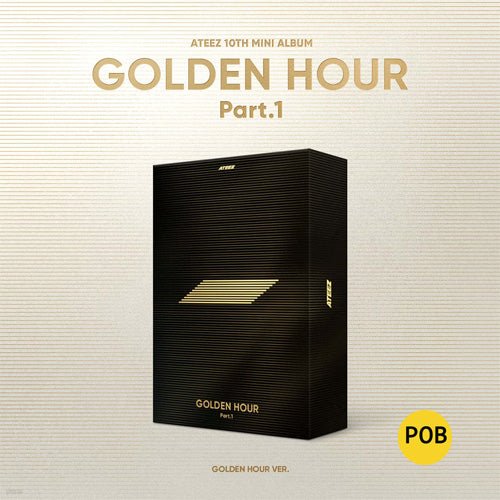 Cover for ATEEZ · Golden Hour pt. 1 (CD/Merch) [Photobook + Pre-order Photocard edition] [Golden Hour] (2024)