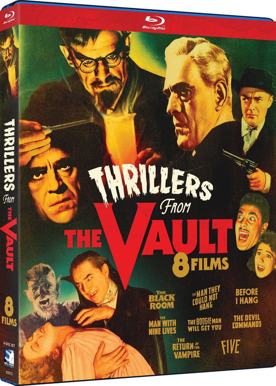 Cover for Thrillers from the Vault - 8 Classic Horror Films (Blu-ray) (2023)