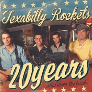 Cover for Texabilly Rockets · 20 Years Rollin' Down The Track (LP) (2013)