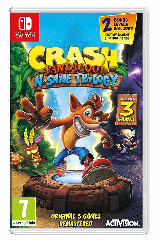 Cover for Crash Bandicoot · Nsane Trilogy (SWITCH) (2018)