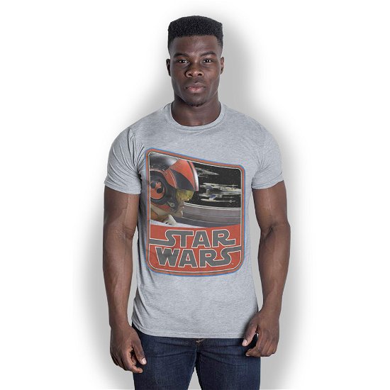 Star Wars Unisex T-Shirt: Episode VII Dameron Vintage - Star Wars - Mercancía - Bravado - 5055979914730 - 