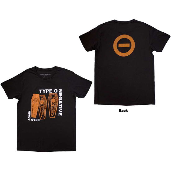 Cover for Type O Negative · Type O Negative Unisex T-Shirt: Dead Again (Black) (Back Print) (T-shirt) [size S] (2024)