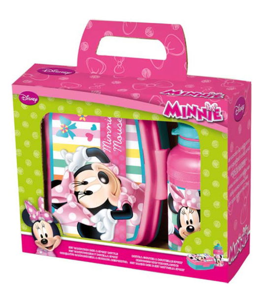 Minnie - Set Portamerenda + Borraccia - Minnie - Gadżety -  - 8412497595730 - 