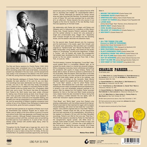 Cover for Charlie Parker · Bird Of Paradise - Best Of The Dial Masters (Green Vinyl) (LP) [Coloured edition] (2020)