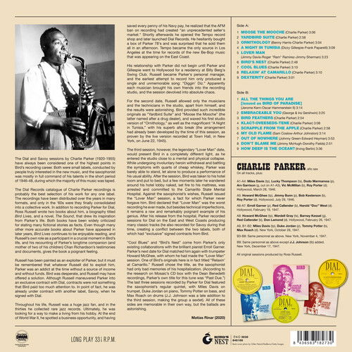 Cover for Charlie Parker · Bird Of Paradise - Best Of The Dial Masters (LP) [Coloured edition] (2020)