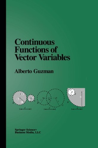 Cover for Alberto Guzman · Continuous Functions of Vector Variables (Paperback Book) (2002)