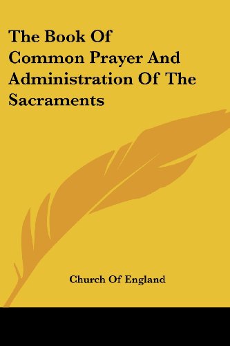 Cover for Church of England · The Book of Common Prayer and Administration of the Sacraments (Paperback Book) (2007)