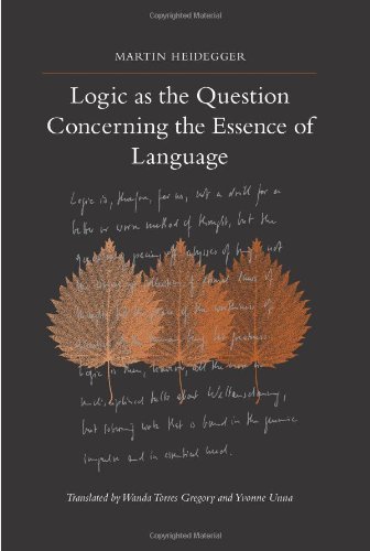 Cover for Martin Heidegger · Logic As the Question Concerning the Essence of Language (Suny Series in Contemporary Continental Philosophy) (Hardcover bog) (2009)