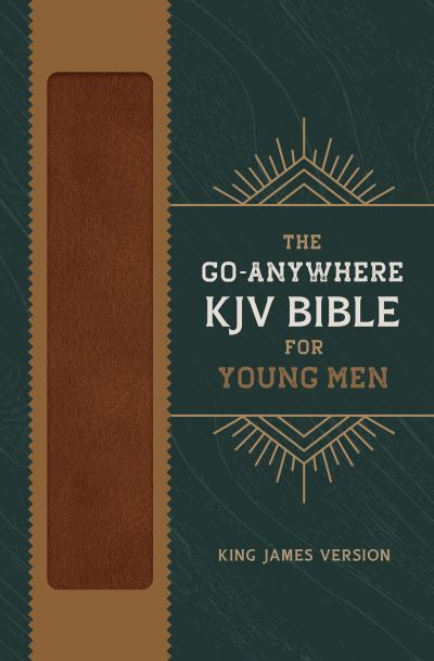 Cover for Compiled by Compiled by Barbour Staff · Go-Anywhere KJV Bible for Young Men [Woodgrain Chestnut] (N/A) (2022)