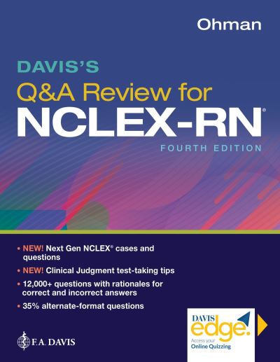 Cover for Kathleen A. Ohman · Davis's Q&amp;A Review for NCLEX-RN® (Paperback Book) [4 Revised edition] (2023)