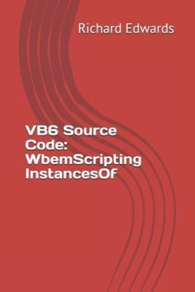 Cover for Richard Edwards · VB6 Source Code (Paperback Book) (2018)