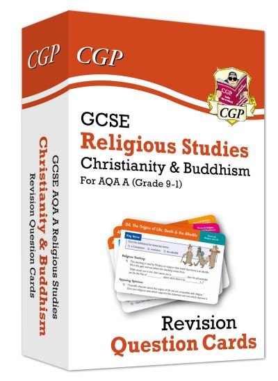 Cover for CGP Books · GCSE AQA A Religious Studies: Christianity &amp; Buddhism Revision Question Cards - CGP AQA A GCSE RS (Innbunden bok) (2020)