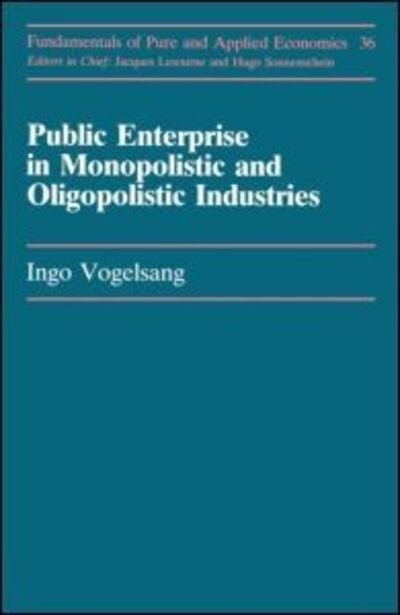 Cover for Ingo Vogelsang · Publc Enterprise In Monopolis- (Paperback Bog) (1989)