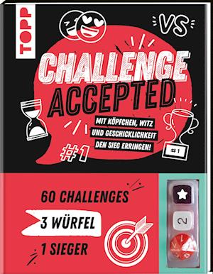 Cover for Frechverlag · Challenge accepted! Mit 3 Würfeln und 60 Challenges (Buch) (2024)