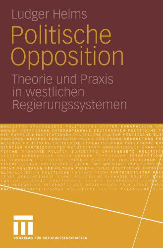 Cover for Ludger Helms · Politische Opposition - Universitatstaschenbucher (Paperback Bog) [2002 edition] (2002)