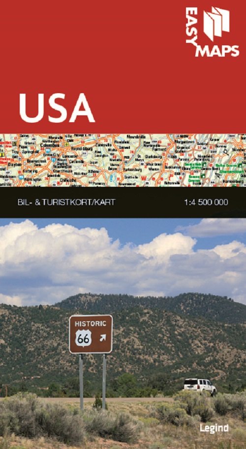 Cover for Legind A/S · Easy Maps - Lande og regioner: Easy Maps - USA (Map) [1st edition] (2015)