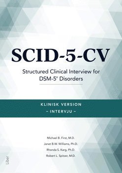Cover for Michael B. First · SCID-5-CV Klinisk version Intervju (Bog) (2023)