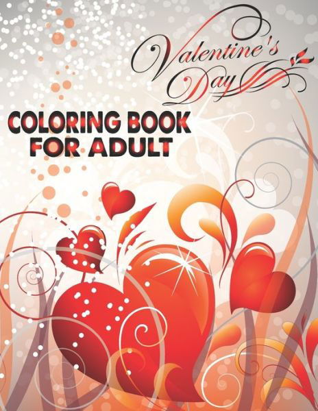 Cover for The Universal Book House · Valentine's Day Coloring Book For Adult (Paperback Book) (2020)